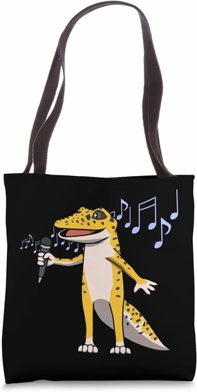 Gecko Singing Musician Vocal Coach Reptile Tote Bag