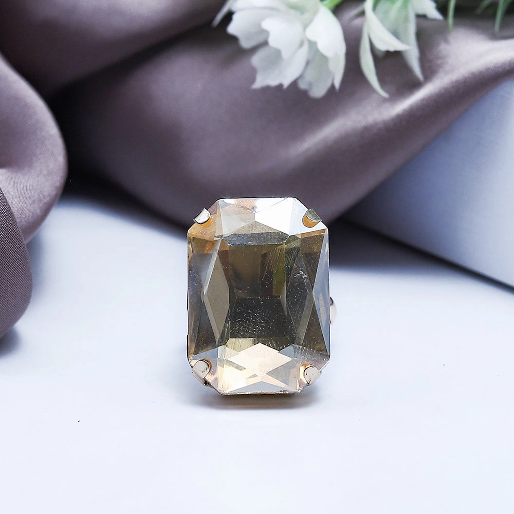 Glass Stretchable Ring (90103)  - Fluffy