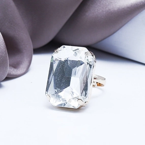 Glass Stretchable Ring (90103)  - Fluffy