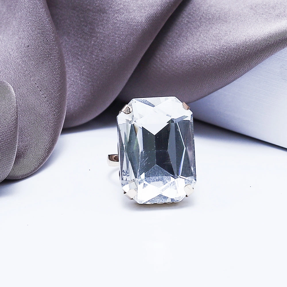 Glass Stretchable Ring (90103)  - Fluffy