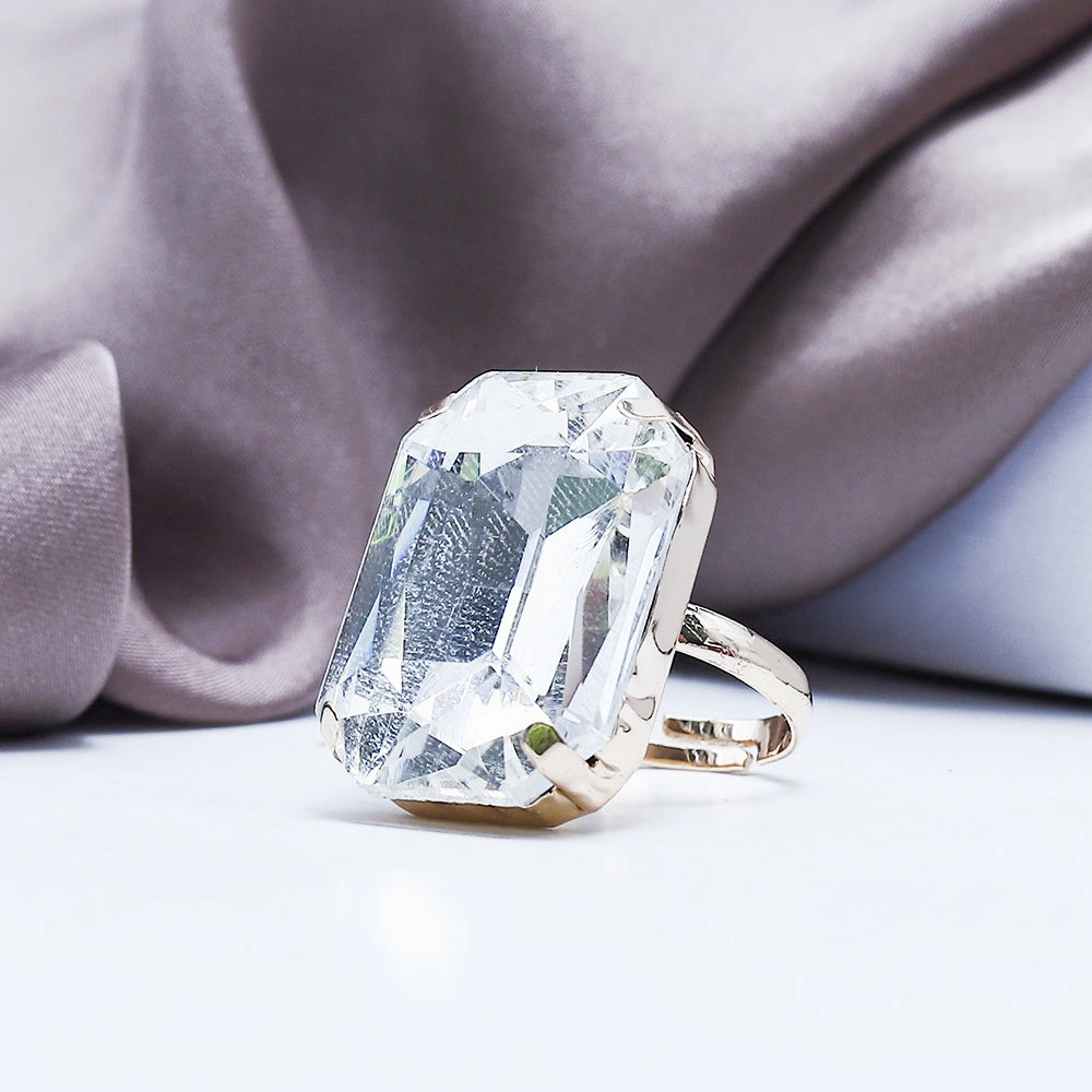 Glass Stretchable Ring (90103)  - Fluffy