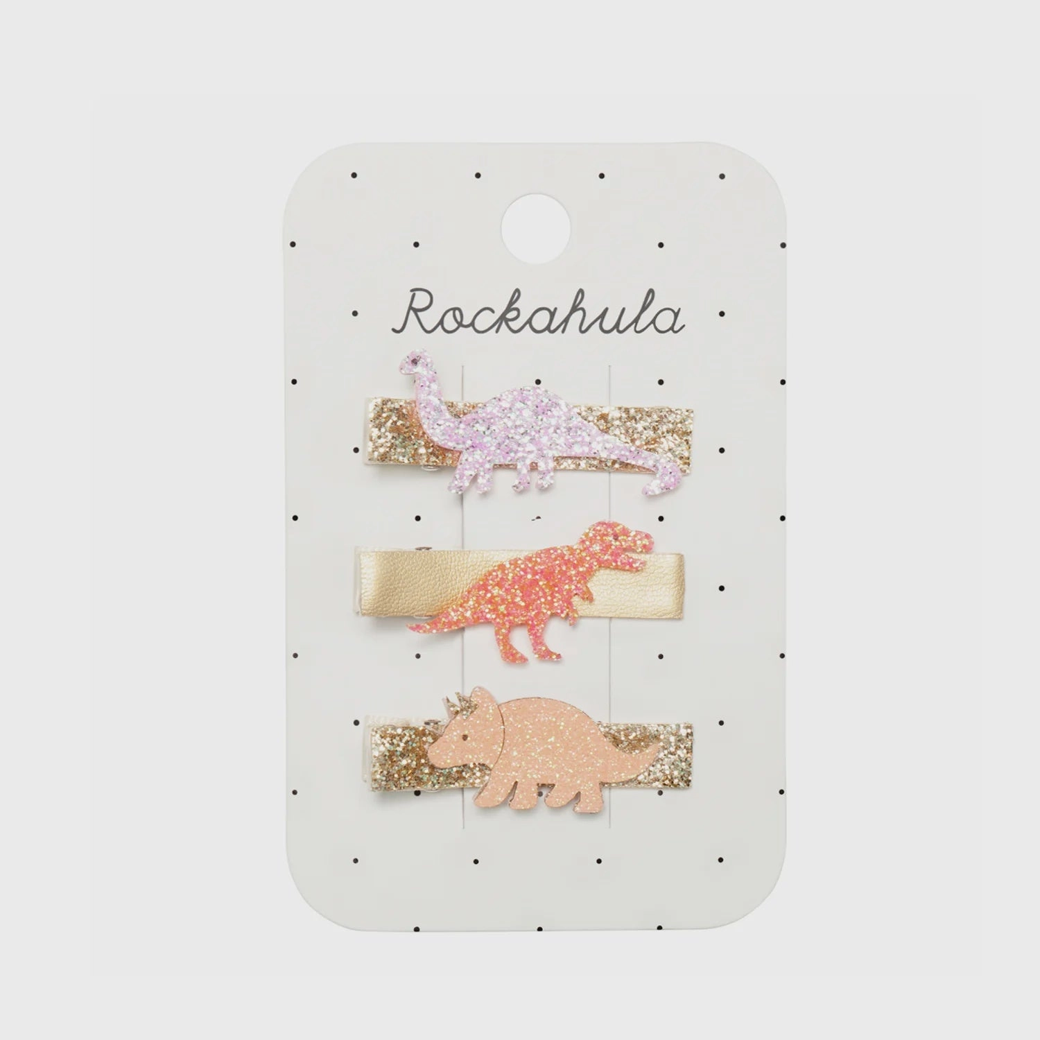 GLITTER DINOSAUR BAR CLIPS