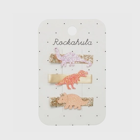 GLITTER DINOSAUR BAR CLIPS