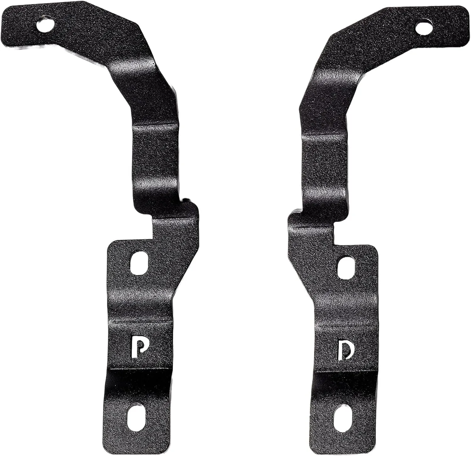 Go Rhino XE Hood Hinge Cube Light Mount | Mild Steel, Textured Black | 732255T | Fits 2015-2022 Chevrolet Colorado