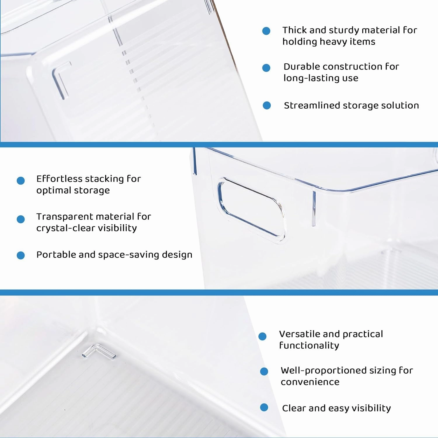 GOMINIMO 4 Pack Storage Bin