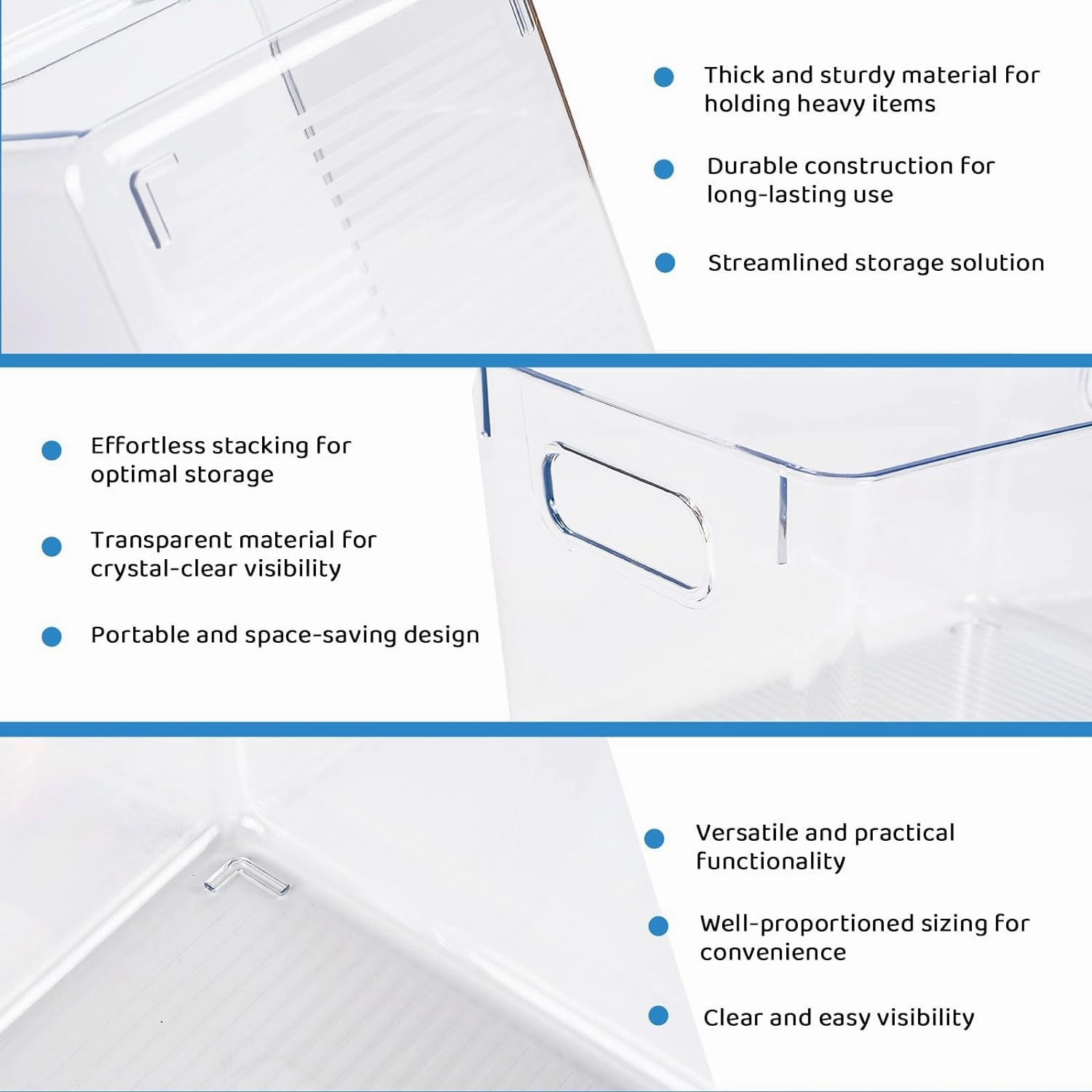 GOMINIMO 4 Pack Storage Bin