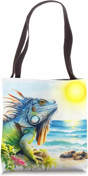Green Iguana Pet Favorite Reptile Keepers Reptile Lovers Tote Bag