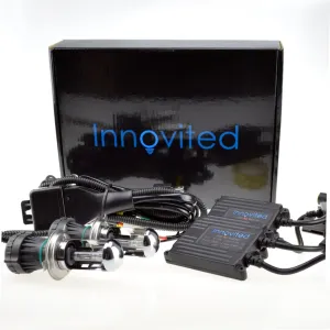 H4-3 9003 8000K Bi xenon HI/LO HID Xenon Bulbs with 35W BLKCO Slim Digital Ballast Bundle (Lighting Blue)