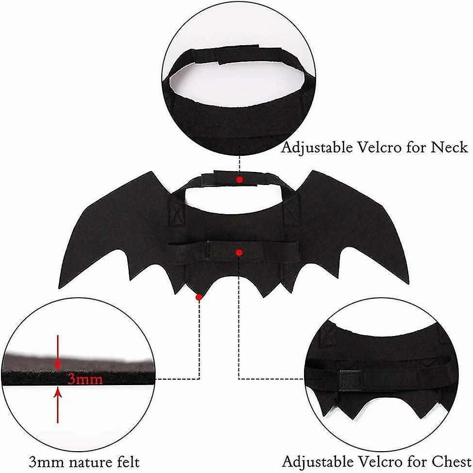 Halloween Pet Bat Wings Cat Dog Bat Costume Pet Costume Halloween Accessory For