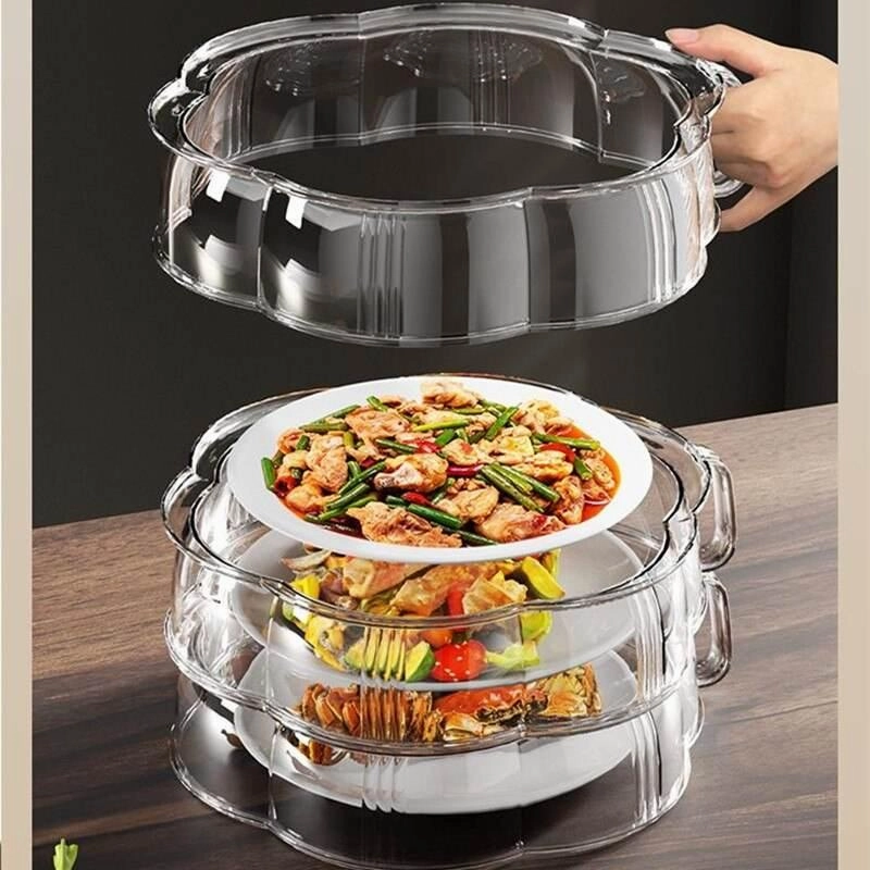 Heat Protector Food Cover - Stackable Kitchen Shield