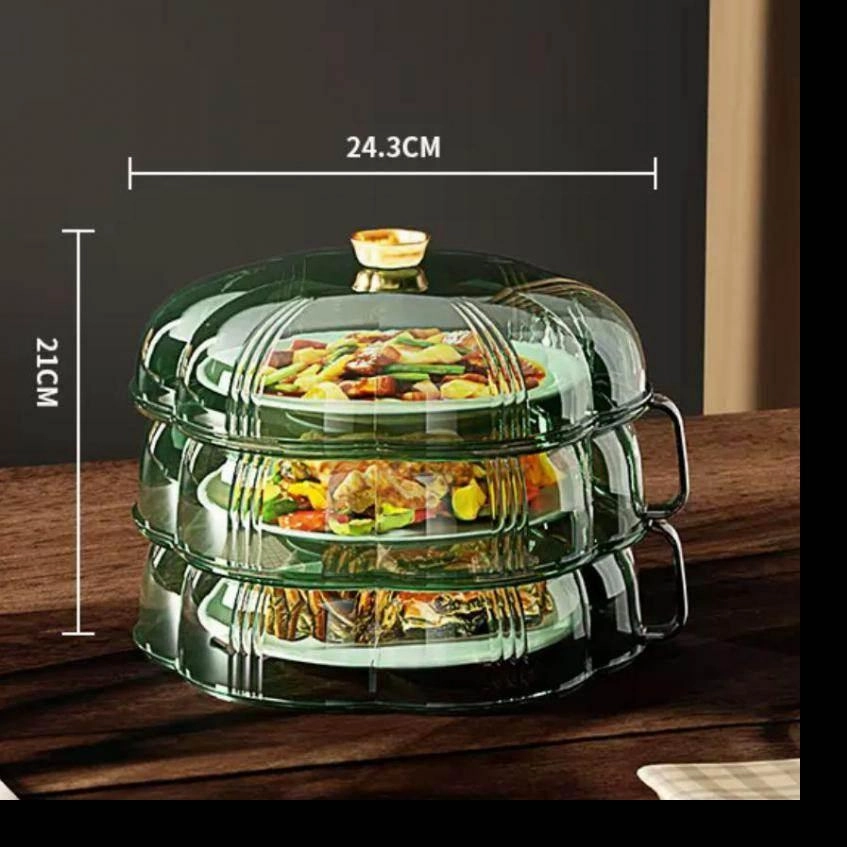 Heat Protector Food Cover - Stackable Kitchen Shield