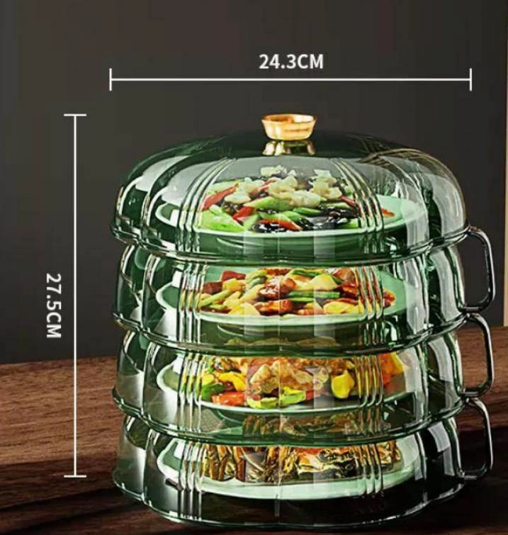 Heat Protector Food Cover - Stackable Kitchen Shield