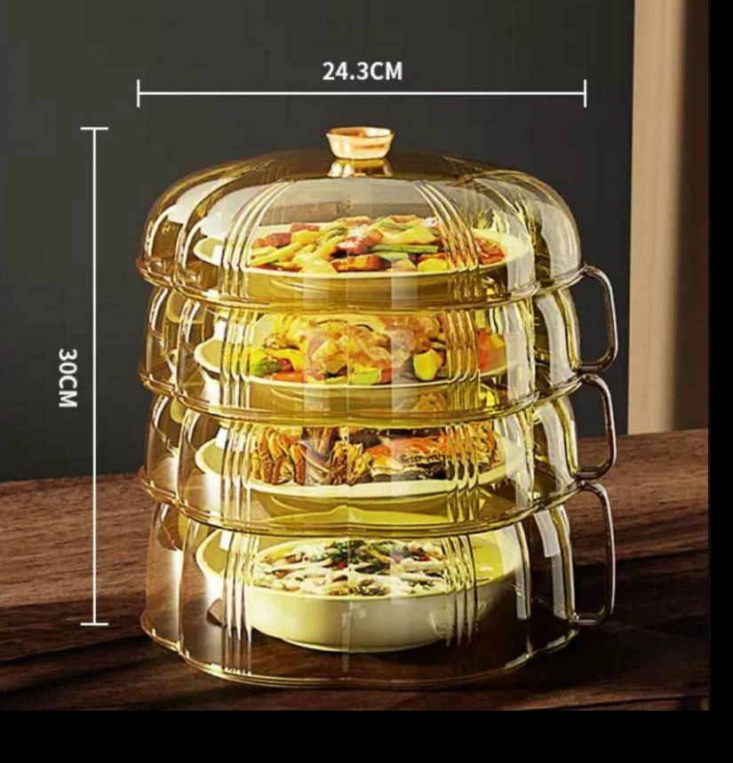 Heat Protector Food Cover - Stackable Kitchen Shield