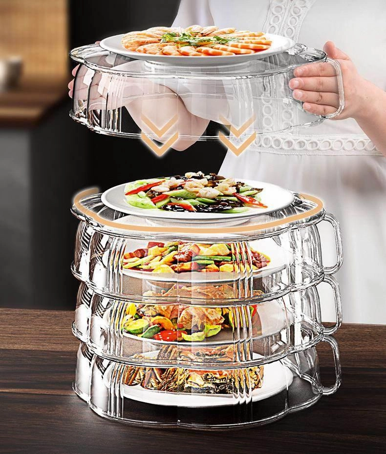 Heat Protector Food Cover - Stackable Kitchen Shield