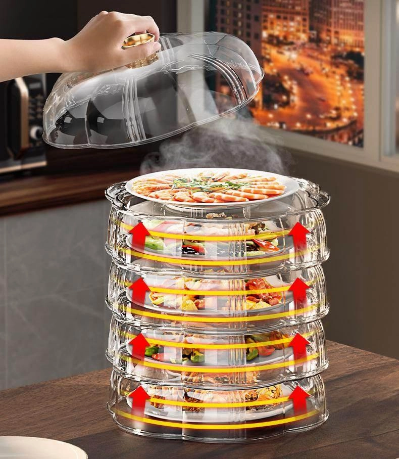 Heat Protector Food Cover - Stackable Kitchen Shield