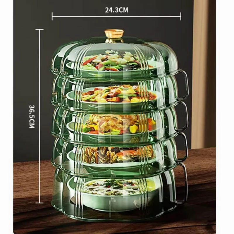 Heat Protector Food Cover - Stackable Kitchen Shield