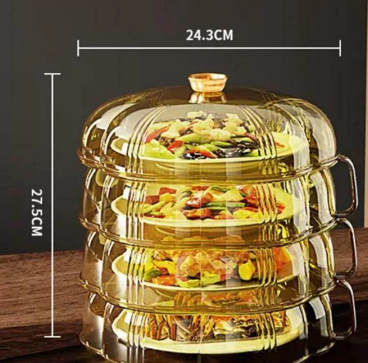 Heat Protector Food Cover - Stackable Kitchen Shield