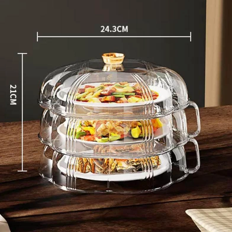 Heat Protector Food Cover - Stackable Kitchen Shield