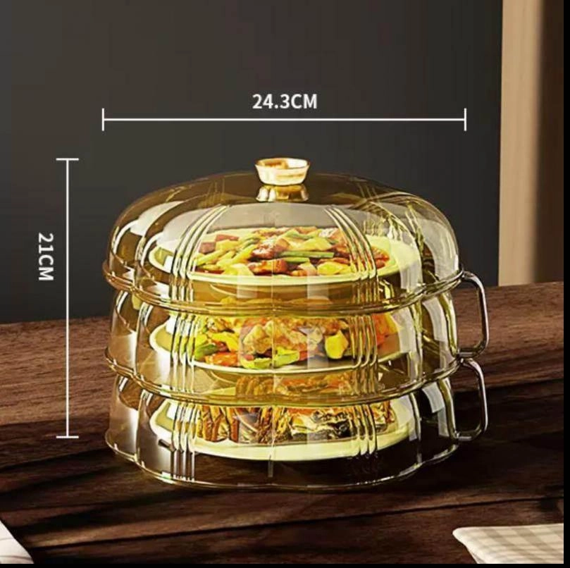 Heat Protector Food Cover - Stackable Kitchen Shield