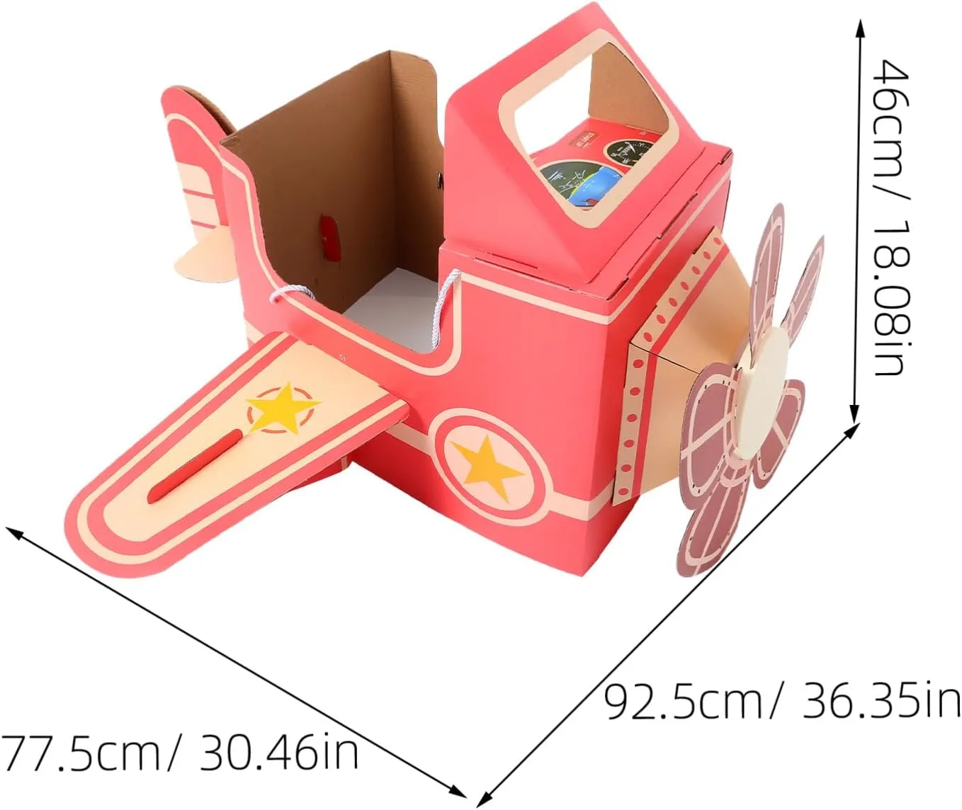 Hemoton Wearable Airplane Toy for Boy Girl Aircraft Rotating Fan Educational Plaything for Outdoor Fun Creative Design for Interactive Parent-boy Girl Play