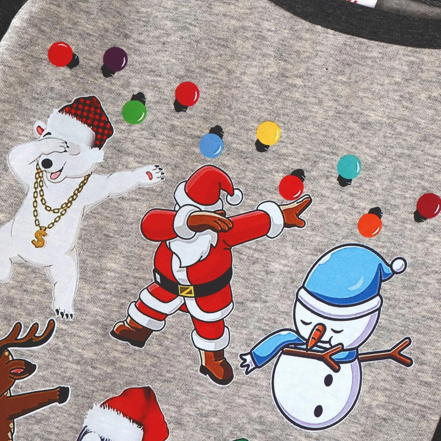 HH Family Christmas Shirts for Kids Boys Girls Santa Tree Reindeer Tee Tshirt