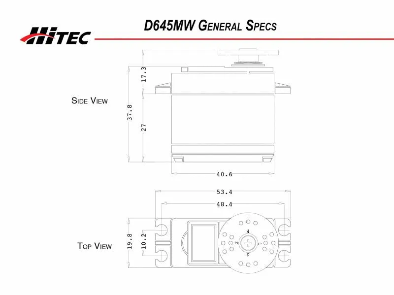 Hitec D645MW 32-Bit High Torque Metal Gear Servo