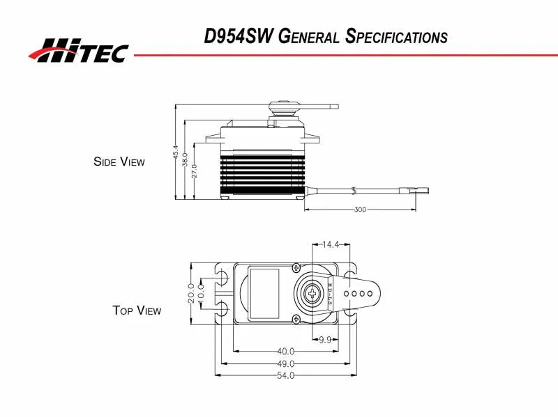 Hitec D954SW 32-Bit High Torque Steel Gear Servo