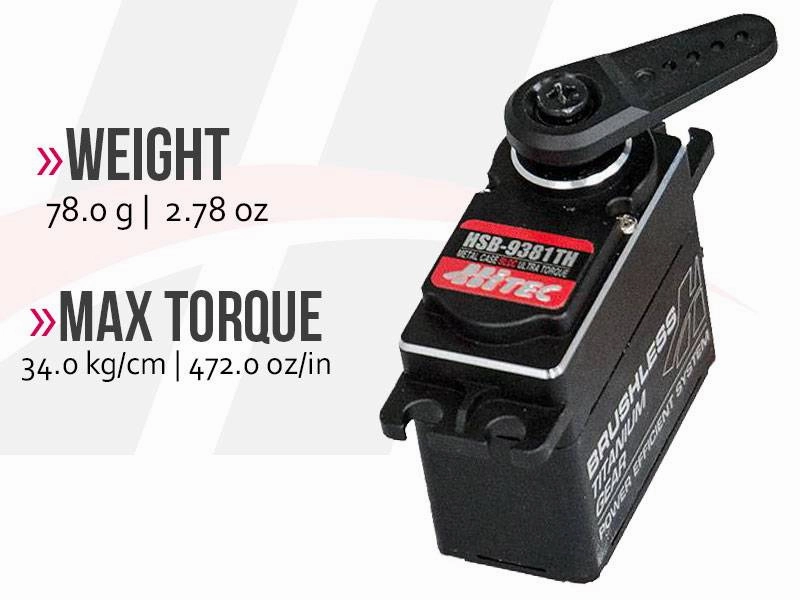 Hitec HSB-9381TH Full Metal Case Ultra Torque Brushless Titanium Gear Servo