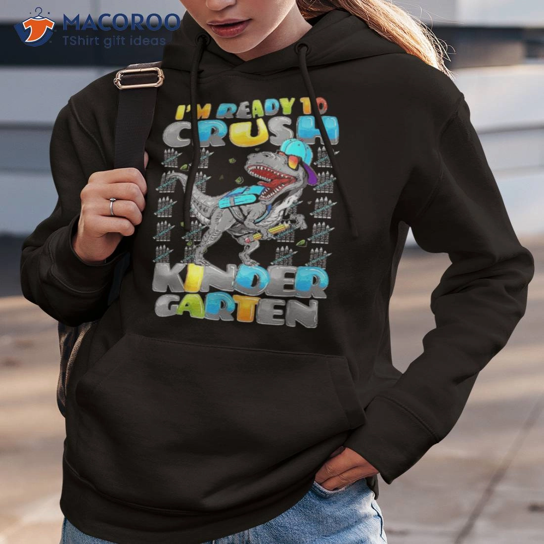 I'm Ready To Crush Kindergarten Dinosaur Back School Boys Shirt