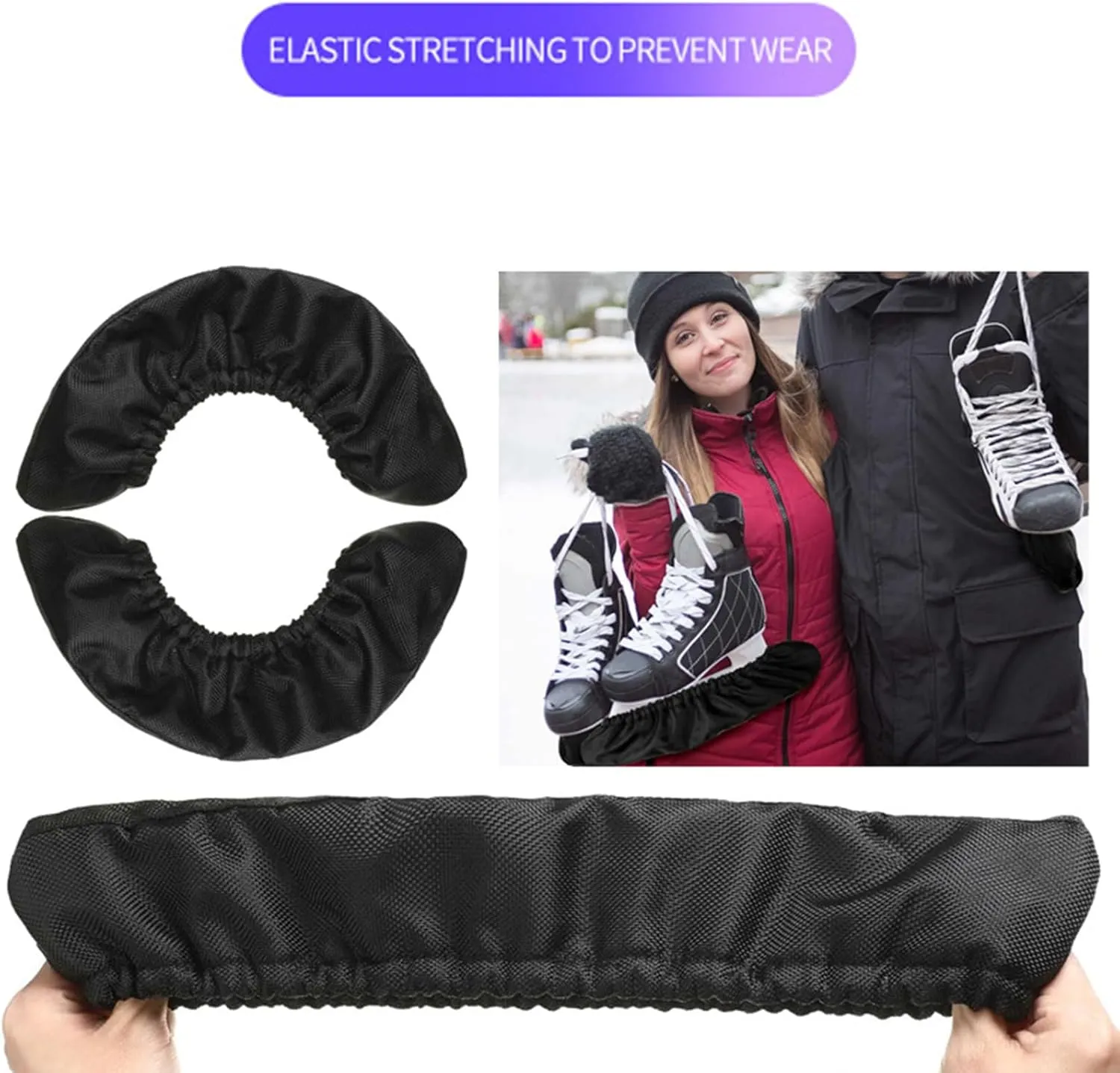 Ice Skate Soles Covers Skate Soles Protector Guards Skating Soakers Covers for Ice Skate, Hockey Skate, Figure Skate