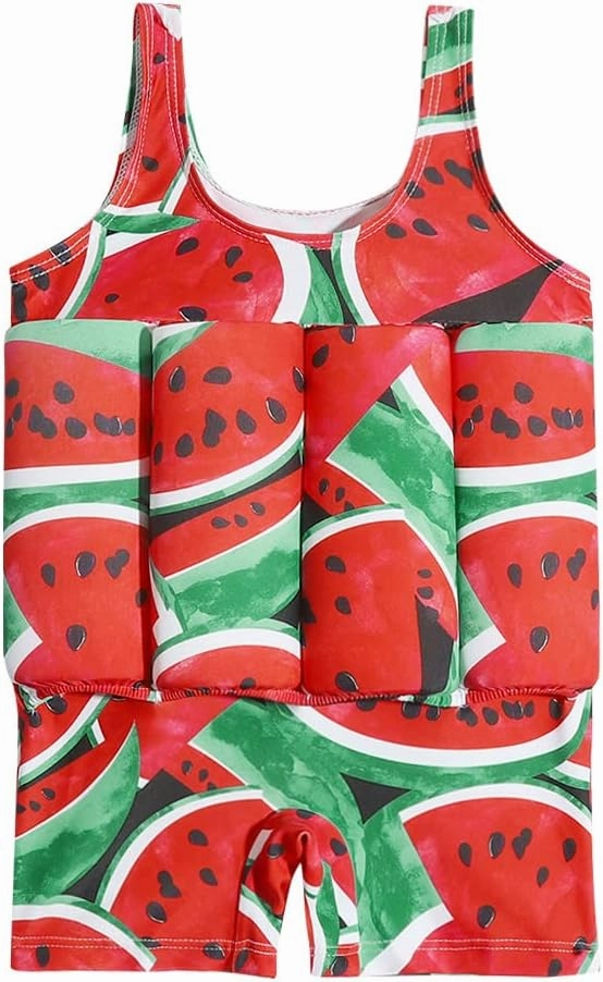 IDOPIP Kids Boys Girls Floatation Swimsuit with Adjustable Buoyancy Baby Float Suit Swim Vest One Piece Swimwear Bathing Suit