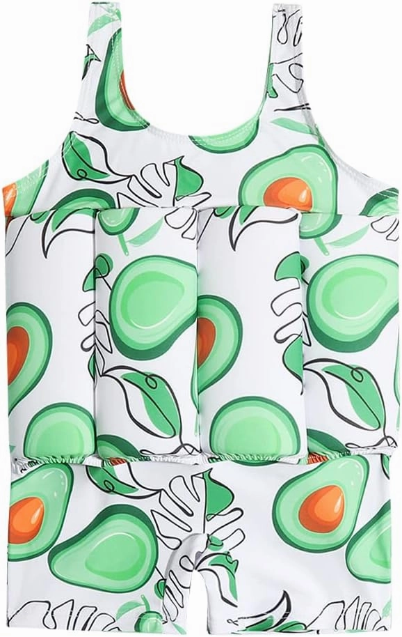 IDOPIP Kids Boys Girls Floatation Swimsuit with Adjustable Buoyancy Baby Float Suit Swim Vest One Piece Swimwear Bathing Suit