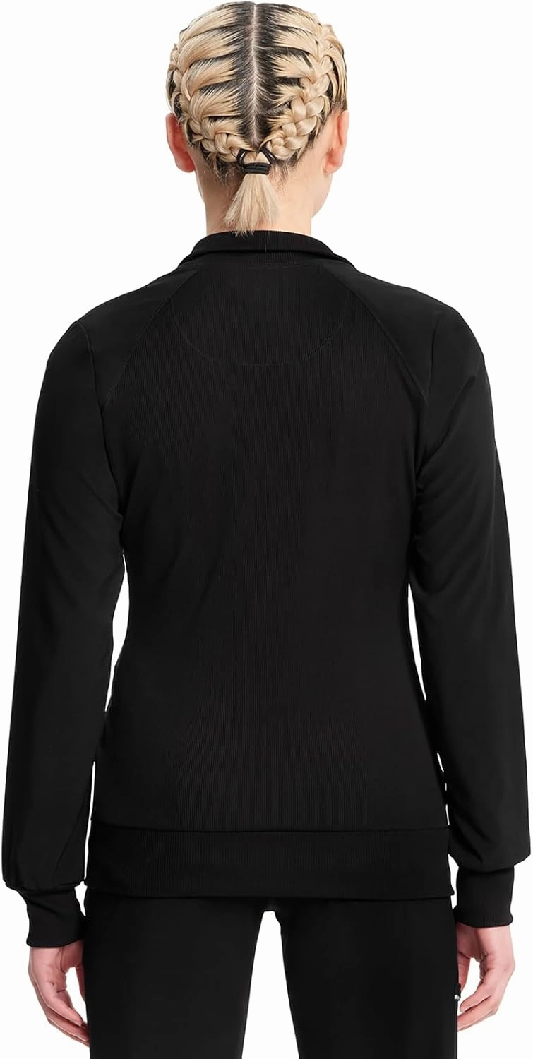Infinity Cherokee Zip Front Scrub Nurse Jackets for Women, 4-Way Stretch Fabric 2391A
