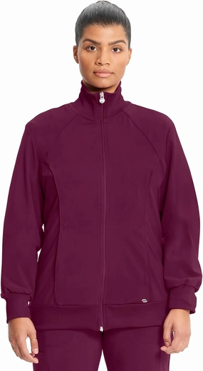 Infinity Cherokee Zip Front Scrub Nurse Jackets for Women, 4-Way Stretch Fabric 2391A