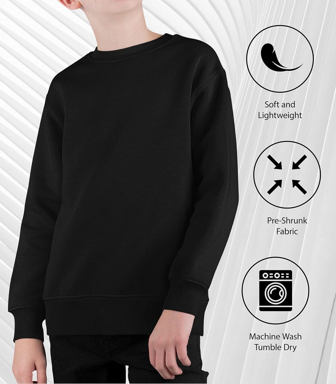 Instant Message - Robot Sketch - Toddler and Youth Crewneck Fleece Sweatshirt
