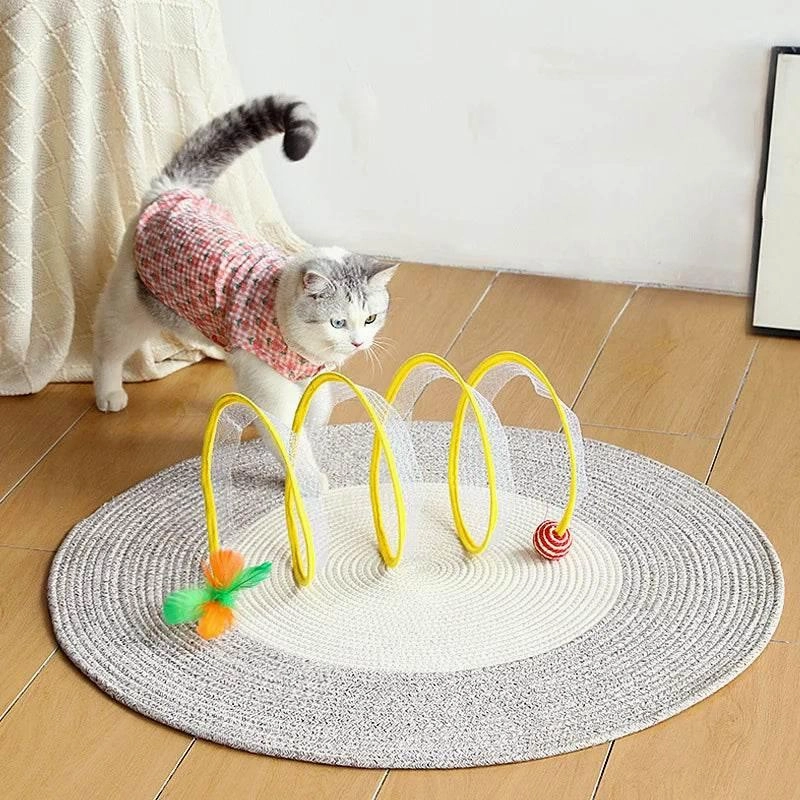 Interactive Cat Tunnel Toy - Foldable Play Tunnel for Cats