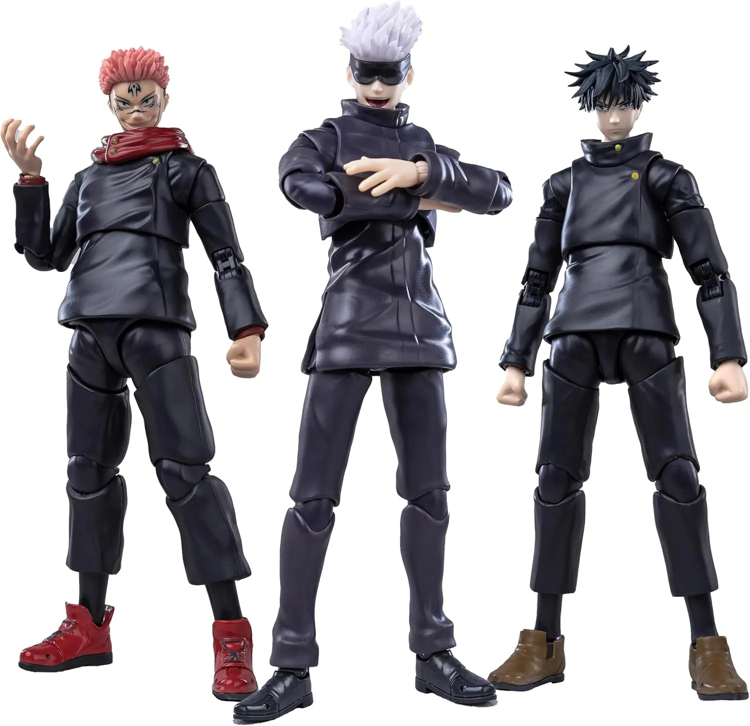 Itadori Yuji Action Figure, 18cm Anime JJK Figure Model Statue Movable Figure, Changeable Face Handmade Collectible Desktop Decoration Gifts for Fans