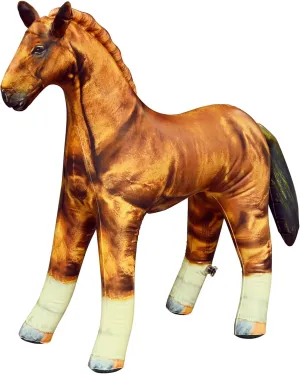 Jet Creations 38" Long Inflatable Horse, Golden Brown Lifelike Blow-Up Toy Figure for Decoration or Play, Livestock Theme Party, Pool, Birthday, VBS, Photo Prop, Baby Shower 1 pc