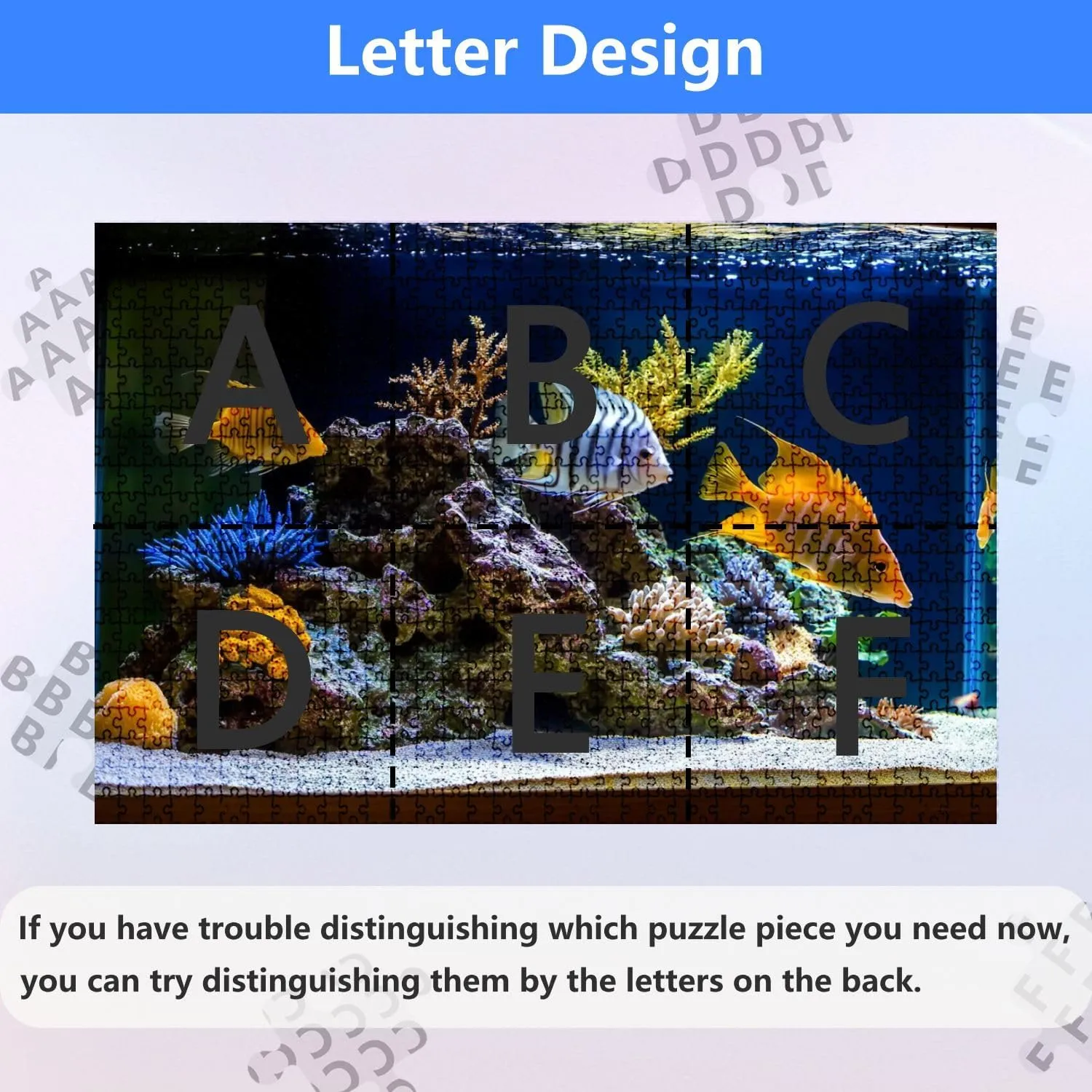 Jigsaw Puzzles 1000 Pieces for Adult Freshwater Aquarium Pseudo sea Style aquadesign Aquarium Puzzle Game for Family Wooden Puzzle Toy Educational Games Puzzles for Home Decor