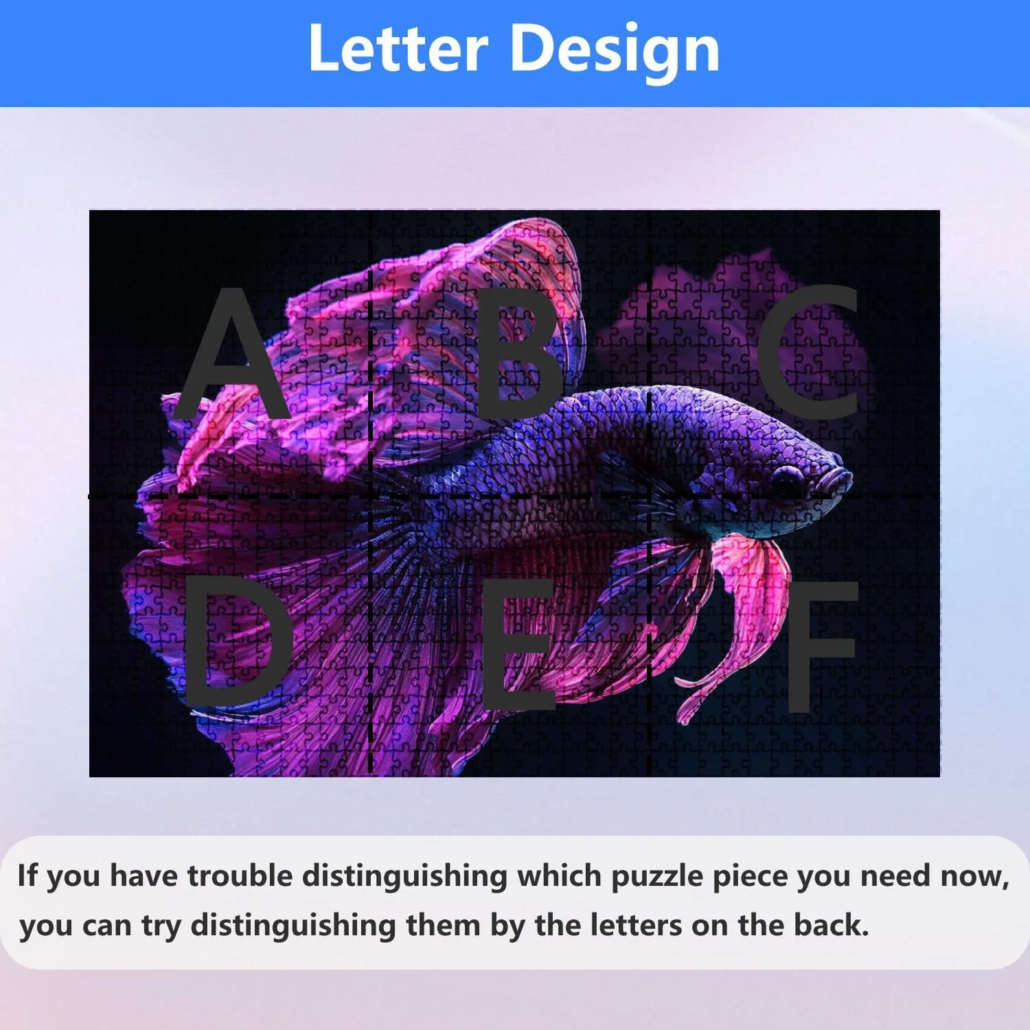 Jigsaw Puzzles 1000 Pieces for Adult Pink Betta Fish Fancy Betta The Moment Beautiful Puzzle Game for Family Wooden Puzzle Toy Educational Games Puzzles for Home Decor