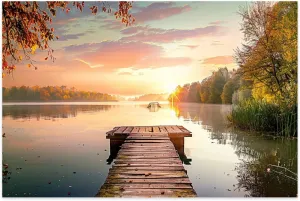 Jigsaw Puzzles 500 Pieces for Adult Fishing pier Puzzle Game for Family Wooden Puzzle Toy Educational Games Puzzles for Home Decor