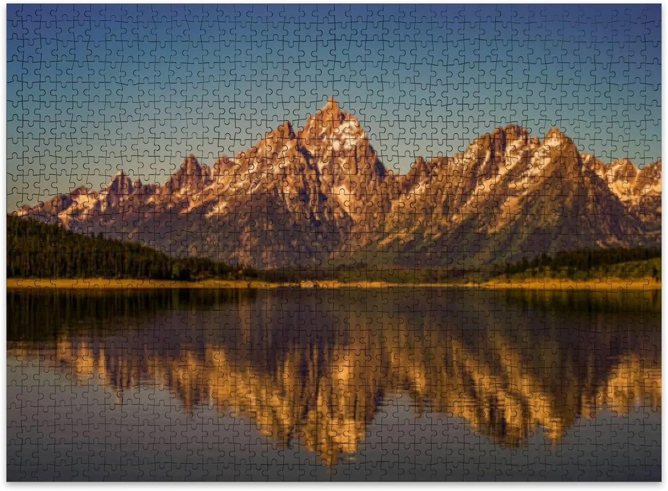 Jigsaw Puzzles 500 Pieces for Adult Grand Teton National Park 2022 Puzzle Game for Family Wooden Puzzle Toy Educational Games Puzzles for Home Decor
