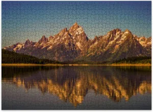 Jigsaw Puzzles 500 Pieces for Adult Grand Teton National Park 2022 Puzzle Game for Family Wooden Puzzle Toy Educational Games Puzzles for Home Decor