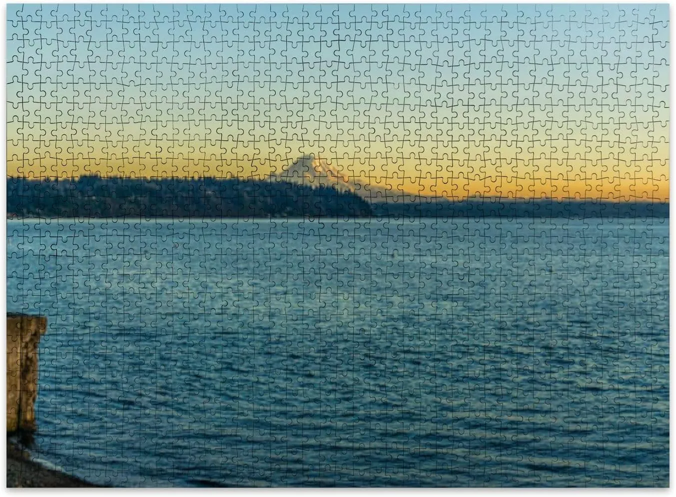 Jigsaw Puzzles 500 Pieces for Adult Twilight Mount Rainier Puzzle Game for Family Wooden Puzzle Toy Educational Games Puzzles for Home Decor