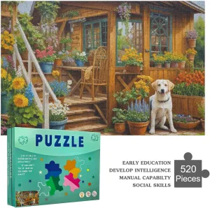 Jigsaw Puzzles Puzzle Never Underestimate an Old Man Who Loves Fishing 520 Piece Wooden Adult Game Props The Family Game Gift for Women Men 20.5x15 Inch