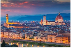 Jigsaw Puzzles 1000 Pieces for Adult Florence Italy Urban Skyline Cityscape Scenics Nature Sunset City Puzzle Game for Family Wooden Puzzle Toy Educational Games Puzzles for Home Decor
