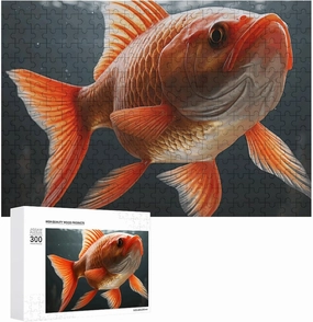 Jigsaw Puzzles 1000 Pieces for Adults Real Fish Picture Puzzle Custom Puzzles from Photos Holiday Unique Gifts for Wall Art,Challenge Puzzles,Educational Games,Family Puzzles Gifts