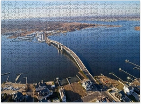 Jigsaw Puzzles 500 Pieces for Adult Mantoloking NJ Looking west into Brick Township Puzzle Game for Family Wooden Puzzle Toy Educational Games Puzzles for Home Decor
