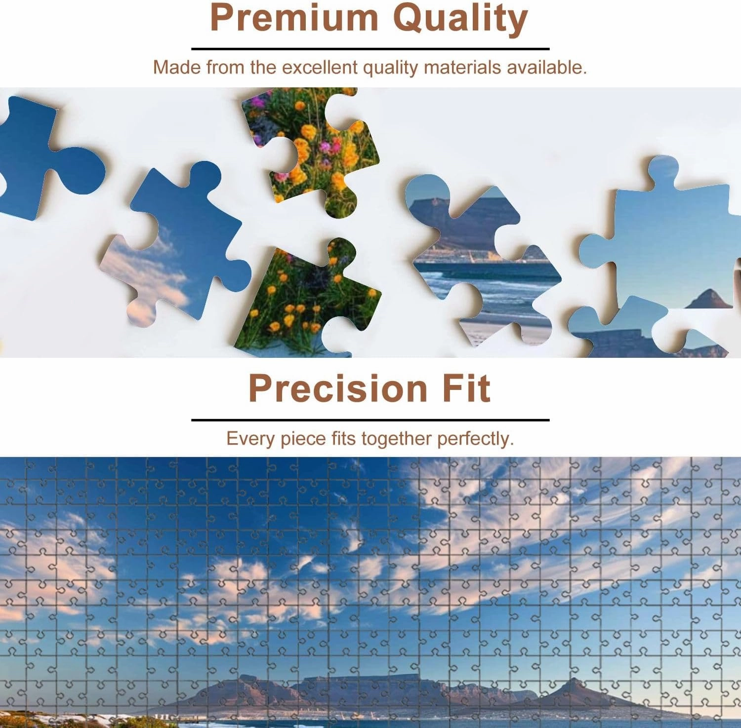 Jigsaw Puzzles 500 Pieces for Adult Scenic View Cape Town South Africa from bloubergstrand Puzzle Game for Family Wooden Puzzle Toy Educational Games Puzzles for Home Decor
