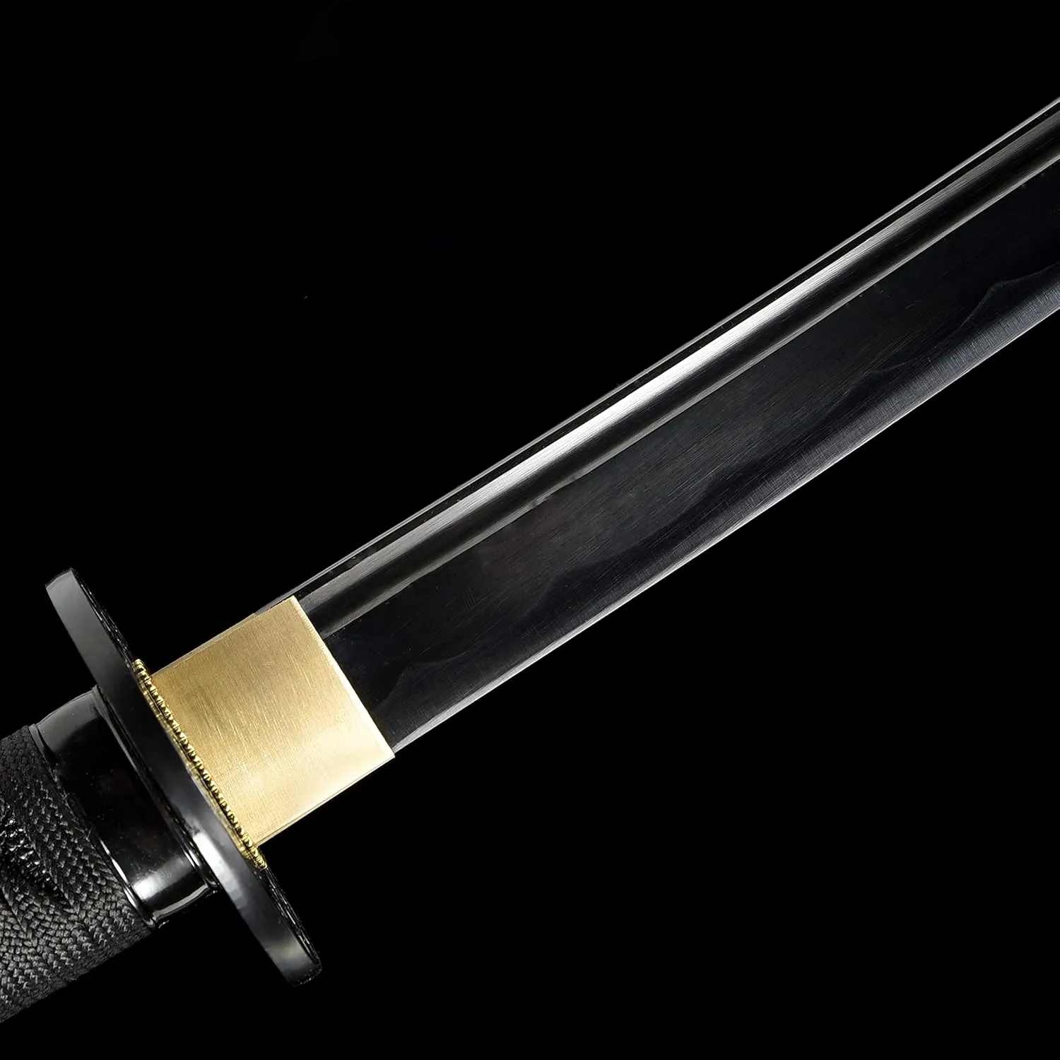 JIHPEN sword, Black Katana,Full Tang Samurai Sword,Sharp,Spring Steel Blade with Black Scabbard - 41inch Variety of Styles to Choose from
